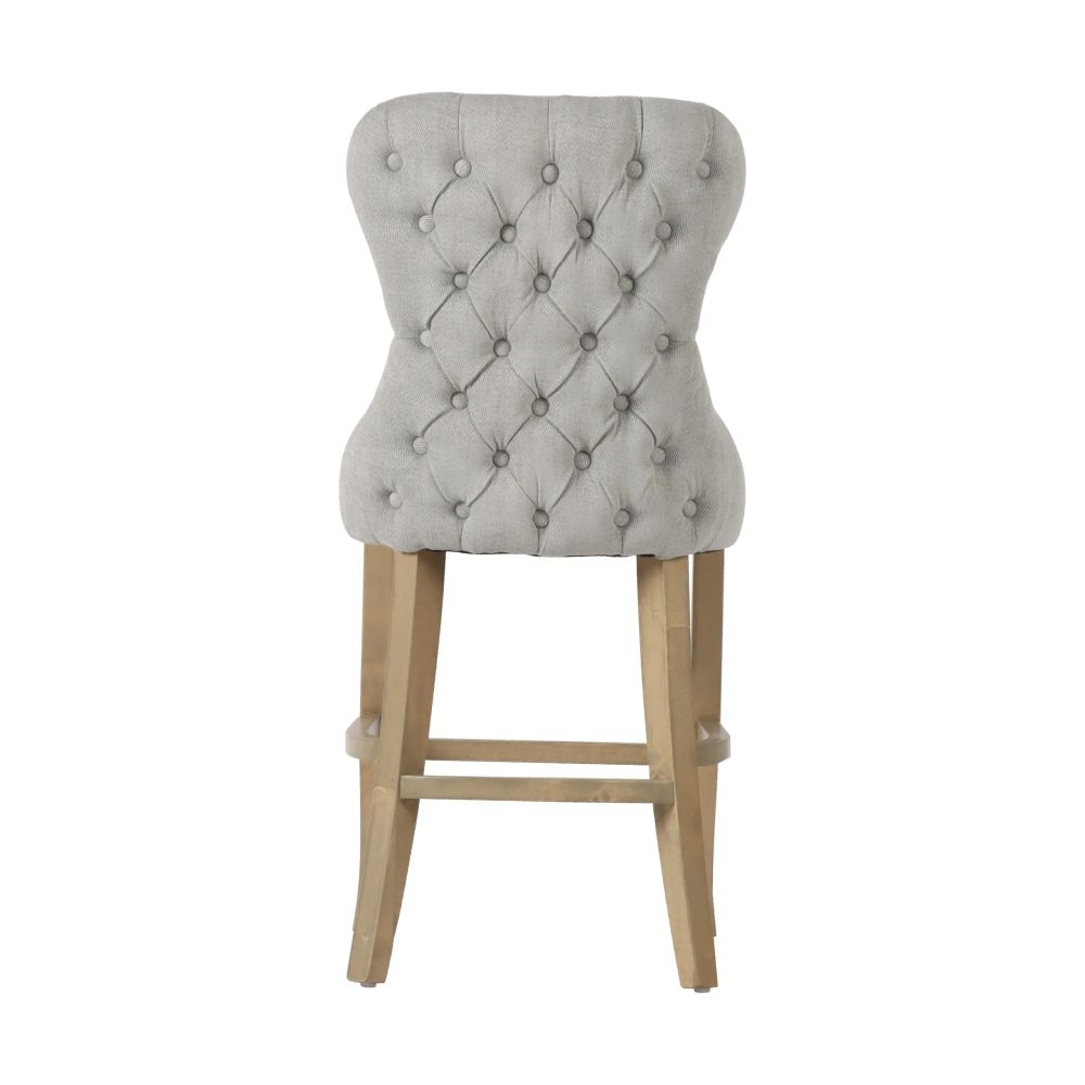 Product photograph of Guia Grey Button Back Piping Counter Stool Sold In Pairs from Choice Furniture Superstore.